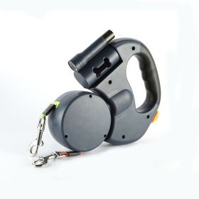 Dogs Leash Traction Rope Retractable Pet Dog Double Lead Leash Dual Dog- 50 Pounds Per Dog with Light Dogs Leash Traction Rope Retractable Pet Dog Double Lead Leash Dual Dog- 50 Pounds Per Dog with Light