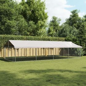 Dog Kennel Silver Galvanized Steel Large Dog Kennel Rectangular Dog Kennel Silver Galvanized Steel Large Dog Kennel Rectangular