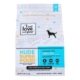 I And Love And You Dog Dry Food Simply Sea Recipe - Case Of 3 - 5 Lb I And Love And You Dog Dry Food Simply Sea Recipe - Case Of 3 - 5 Lb